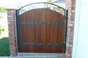 Metal Framed Wood Gate in Wylie, TX